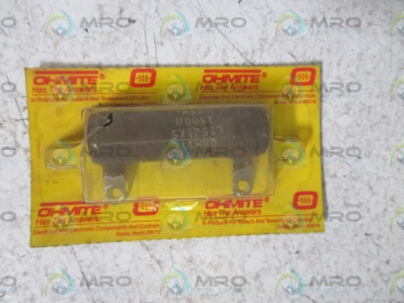 OHMITE L25J1K5 RESISTOR  ORIGINAL PACKAGE