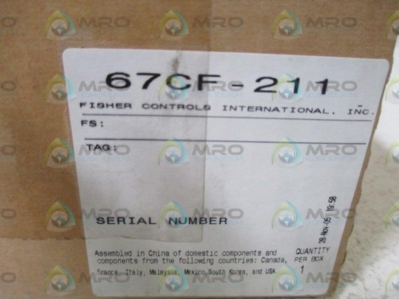 FISHER 67CF-211 PRESSURE REGULATOR  NSMP