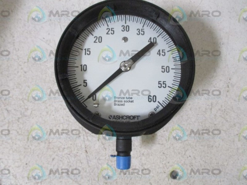 ASHCROFT 451379AS02L-60# DURAGAUGE 0-60 PSI  NSMP