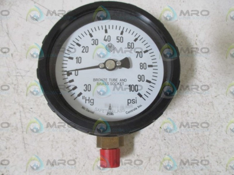 MCDANIELS CONTROLS INC. LX GAUGE 30-0-100  NSMP