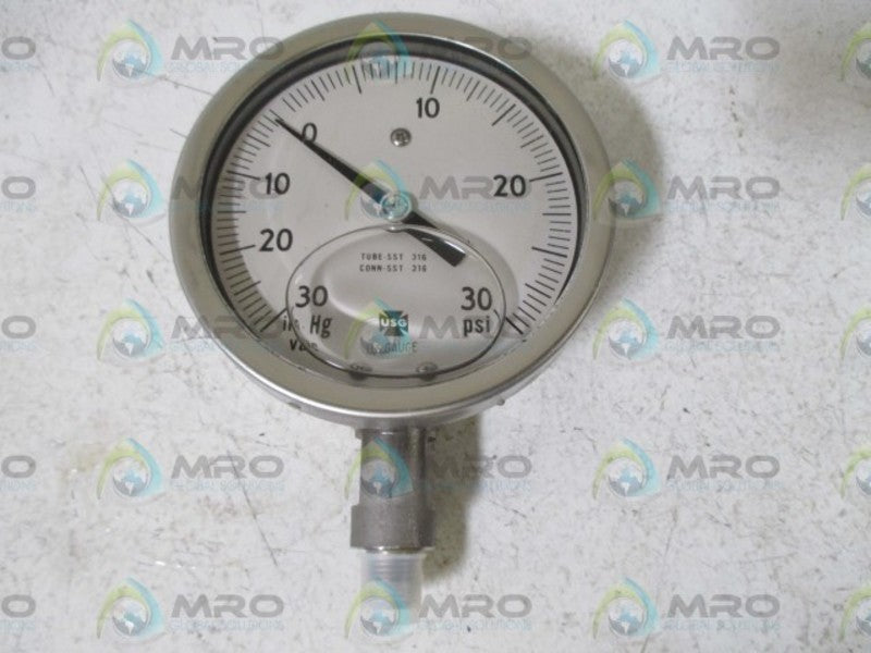 AMETEK 1233 GAUGE 30-0-30PSI  NSMP