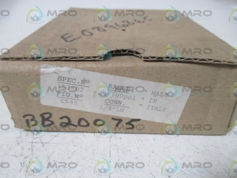USG C545 GAUGE 30-0-100PSI  NSMP