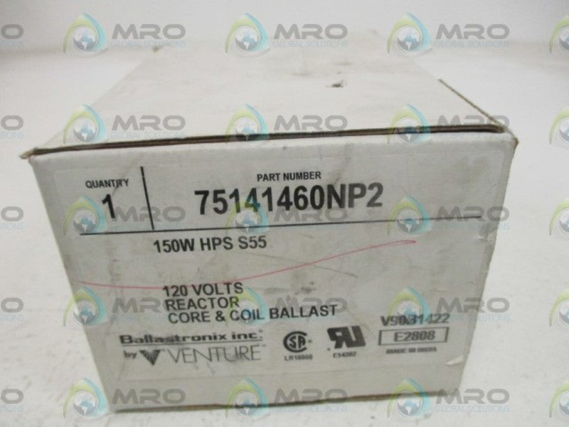 BALLASTRONIX 75141560NP2 REACTOR CORE 7 COIL BALLAST 120V  NSMP