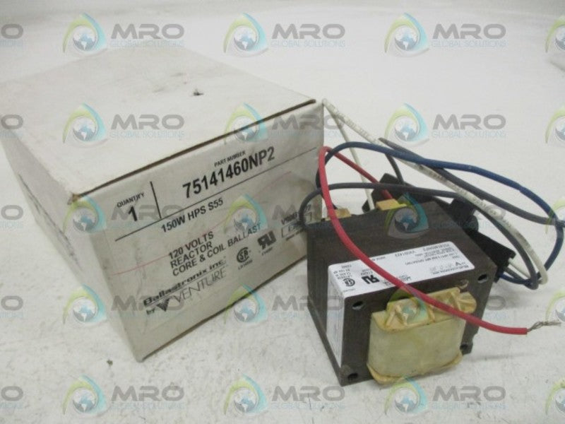 BALLASTRONIX 75141560NP2 REACTOR CORE 7 COIL BALLAST 120V  NSMP