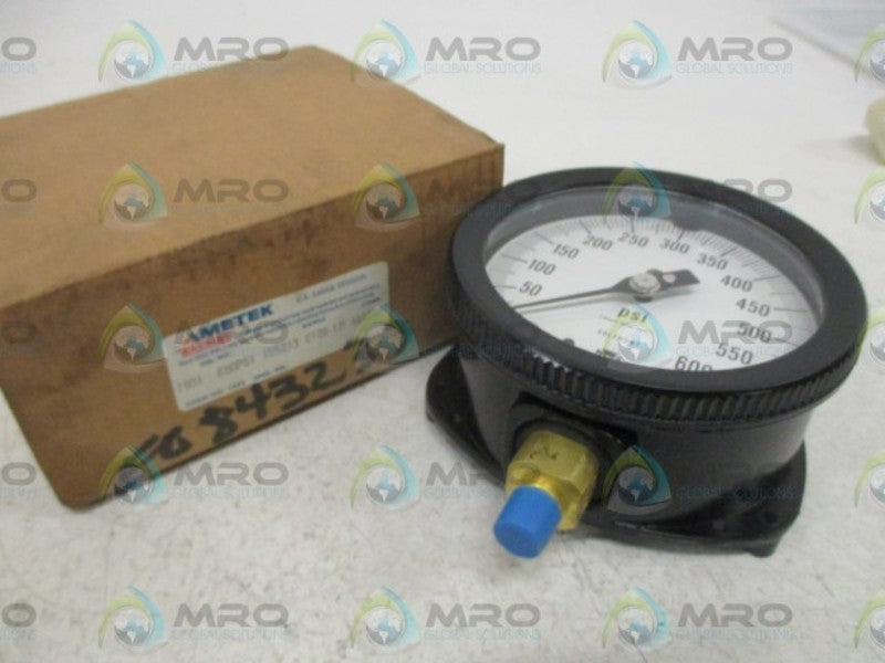 AMETEK 1901 600PSI 155213 GAUGE 0-600PSI  NSMP