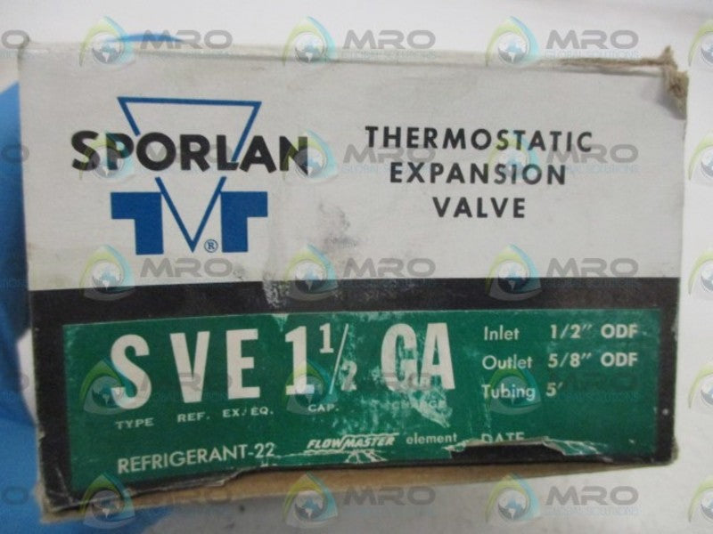 SPORLAN SVE 1 1/2 GA THERMOSTATIC EXPANSION VALVE  NSMP