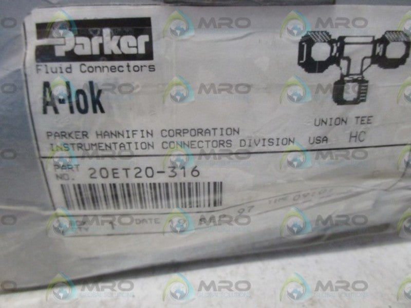 PARKER 20ET20-316 UNION TEE  NSMP