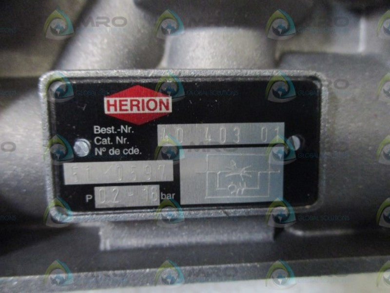 HERION 40 403 01 THREADED THROTTLING VALVE  NSNP