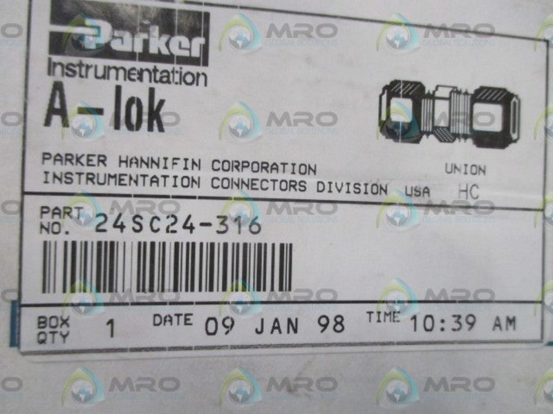 PARKER 24SC24-316 UNION HC  NSMP