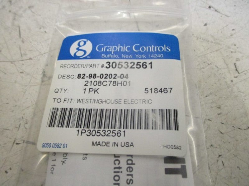 LOT OF 4 GRAPHIC CONTROLS 82-98-0202-04 PEN RECORDER NSNP