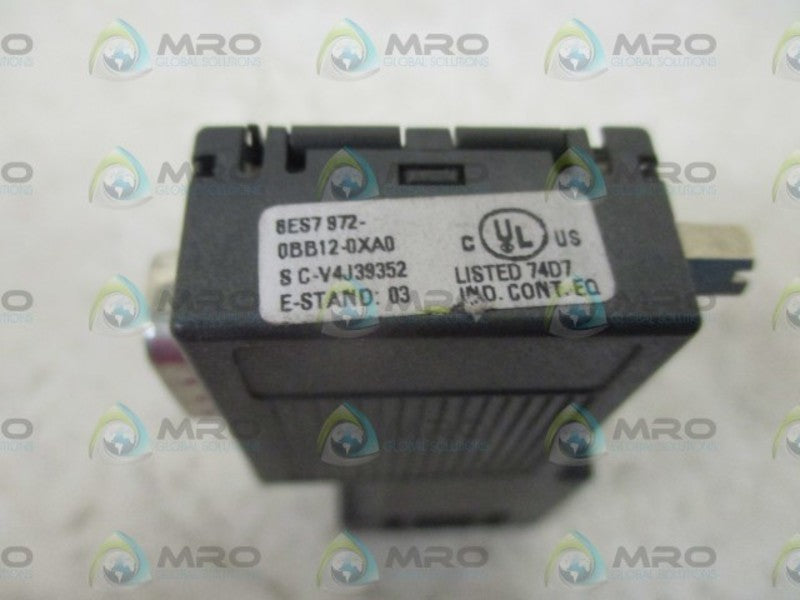 SIEMENS 6ES7 972 0BB12-0XA0 CONNECTOR  UNMP