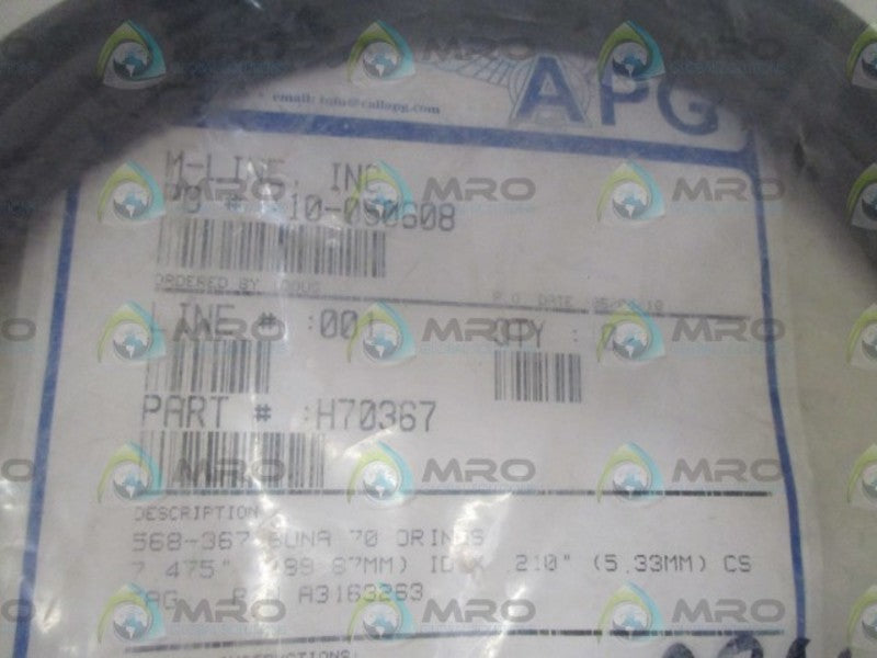 M-LINE, INC. H70367 O-RINGS  NSMP