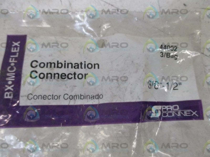 LOT OF 3 SPRO CONNEX 44002 CONNECTOR NSNP IN A FACTORY BAG