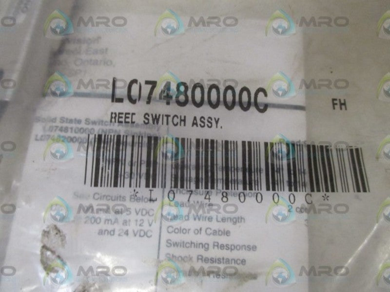 PARKER L07480000C REED SWITCH  NSMP