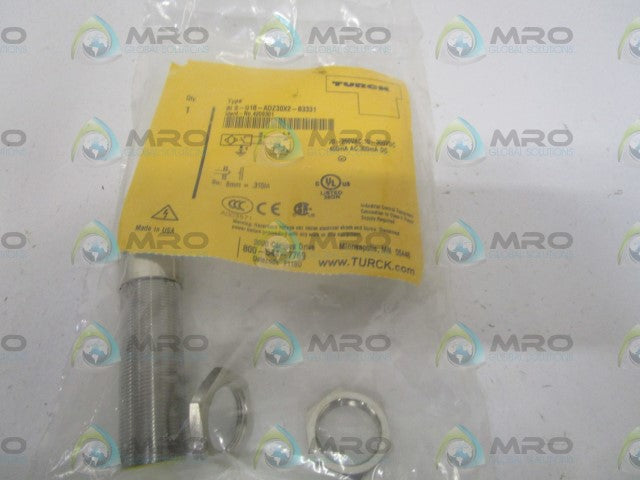 TURCK BI8-G18-ADZ30X2-B3331 PROXIMITY SENSOR * NEW IN A FACTORY BAG *