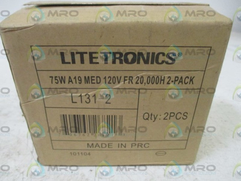 LOT OF 2 LITETRONICS L131-2 INCANDESCENT LAMP NSMP