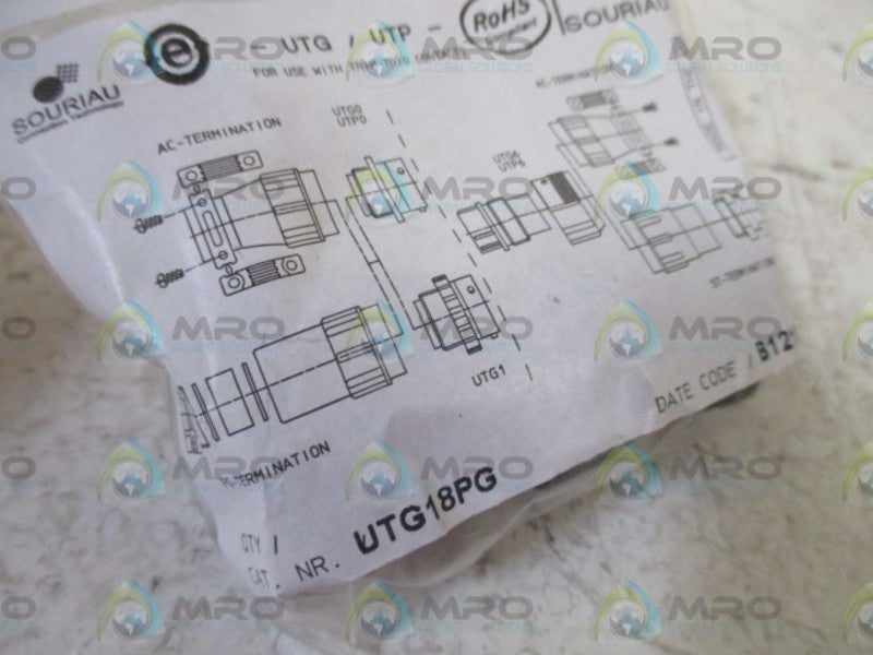 SOURIAU UTG18PG CONNECTOR SHELL NSNP IN A FACTORY BAG