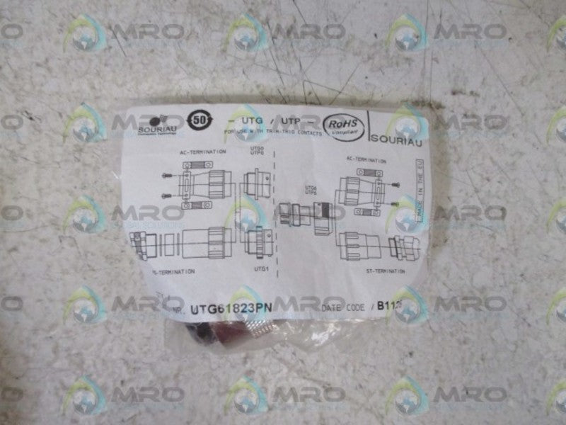 SOURIAU UTG61823PN CIRCULAR CONNECTOR PLUG NSNP IN A FACTORY BAG