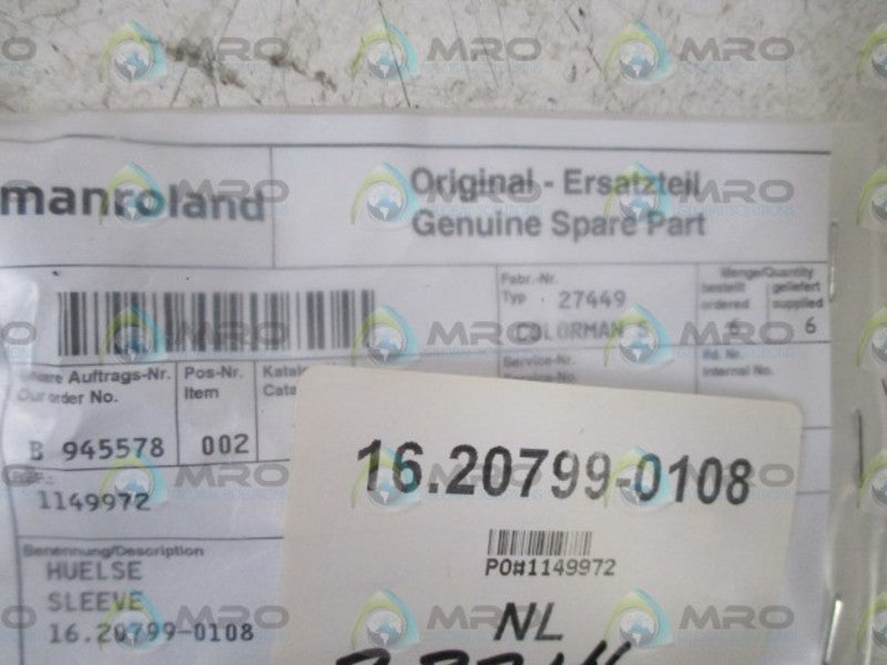 LOT OF 8 MANROLAND 247449 NSNP IN A BAG