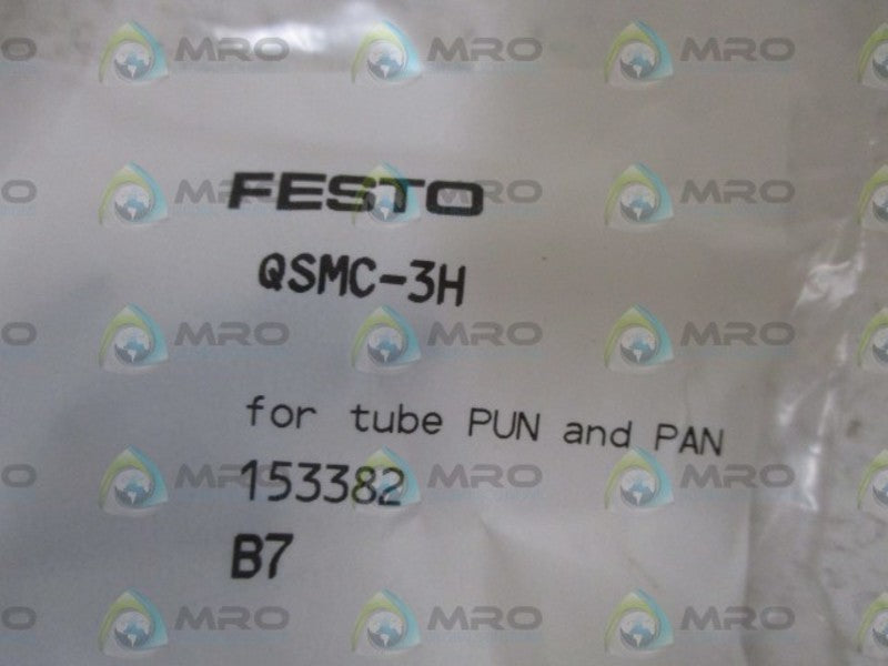 LOT OF 10 FESTO QSMC-3H BLANKING PLUG NSNP IN A FACTORY BAG