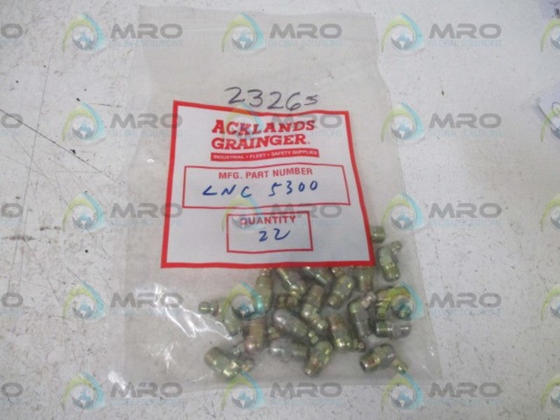 LOT OF 22 ACKLANDS GRAINGER LNC 5300 NSNP IN A FACTORY BAG
