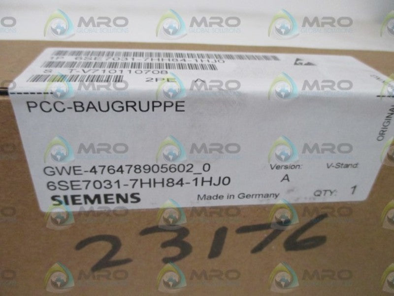 SIEMENS 6SE7031-7HH84-1HJ0 CIRCUIT BOARD * FACTORY SEALED *