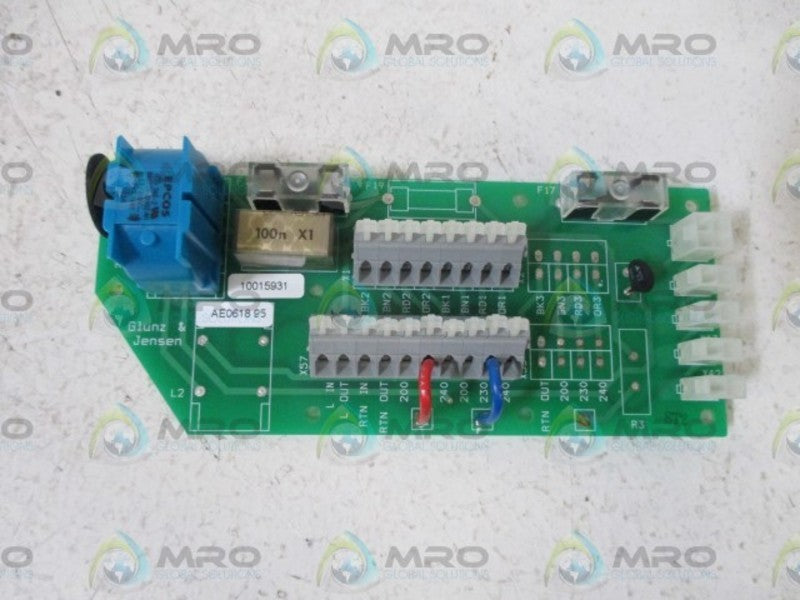 GLUNZ & JENSEN 10015931 PCB BOARD  NSMP