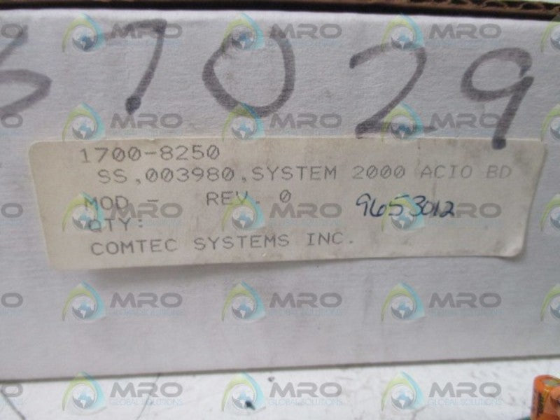 COMTEC SYSTEMS 1700-8250 CIRCUIT BOARD  NSMP