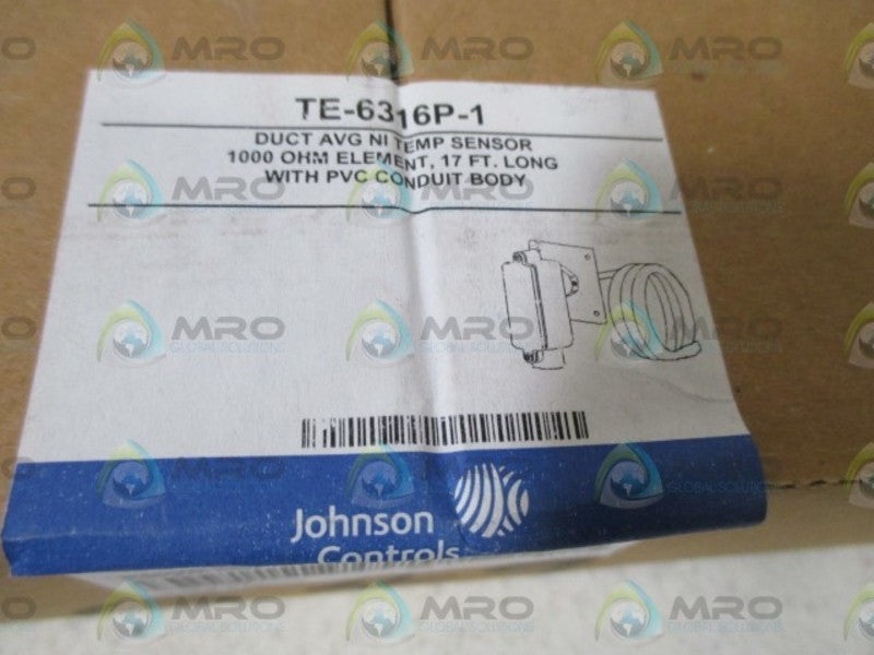 JOHNSON CONTROL TE-6316P-1 TEMPERATURE SENSOR * FACTORY SEALED *