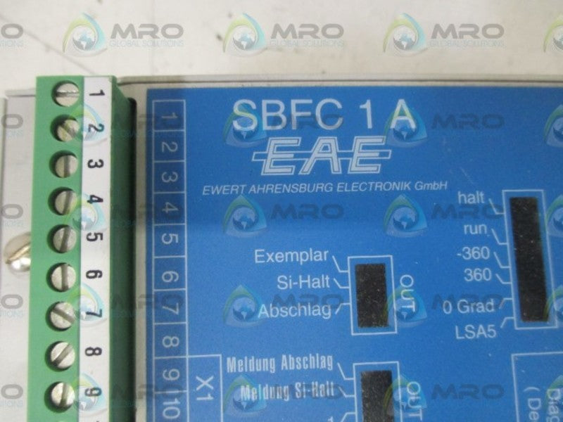 EAE SBFC 1A SINGLE BOARD COMPUTER FIELDBUS * USED *