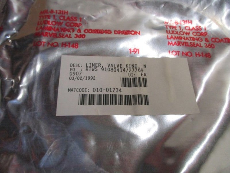 LUDLOW CORP RTWS 91080414 LINER VALVE  NSNP