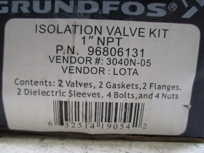GRUNDFOS 96806131 ISOLATION VALVE KIT  NSMP