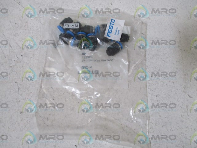 LOT OF 10 FESTO QSC-4 PUSH IN CAP FITTING *NEW IN A FACTORY BAG*