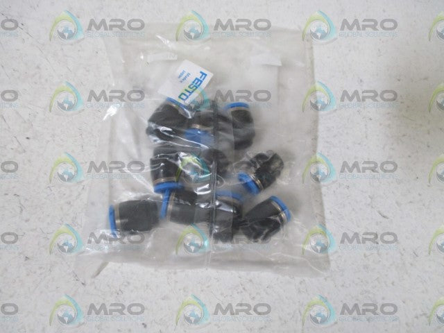 LOT OF 10 FESTO QSC-8 PUSH IN CAP FITTING *NEW IN A FACTORY BAG*