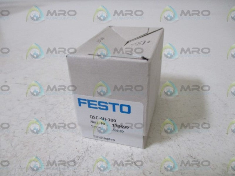 FESTO QSC-4H-100 BLANKING PLUG * FACTORY SEALED *