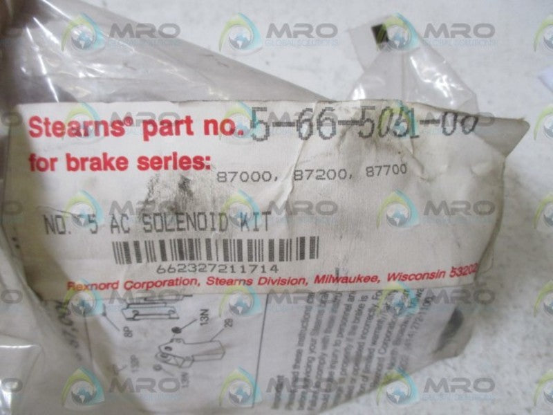 STEARNS 5-66-5051-00 SOLENOID KIT * NEW IN A FACTORY BAG *