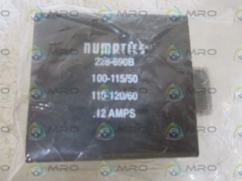 NUMATICS 228-690B SOLENOID COIL 110-120/60 .12AMPS * NEW IN FACTORY BAG *