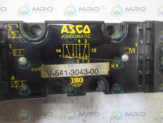 ASCO V-541-3043-00 SOLENOID VALVE *USED*