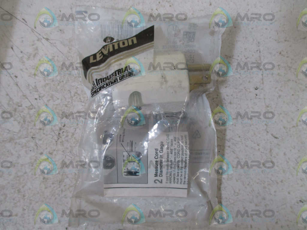 LOT OF 4 LEVITON 5266-N PLUG *NEW IN A FACTORY BAG*