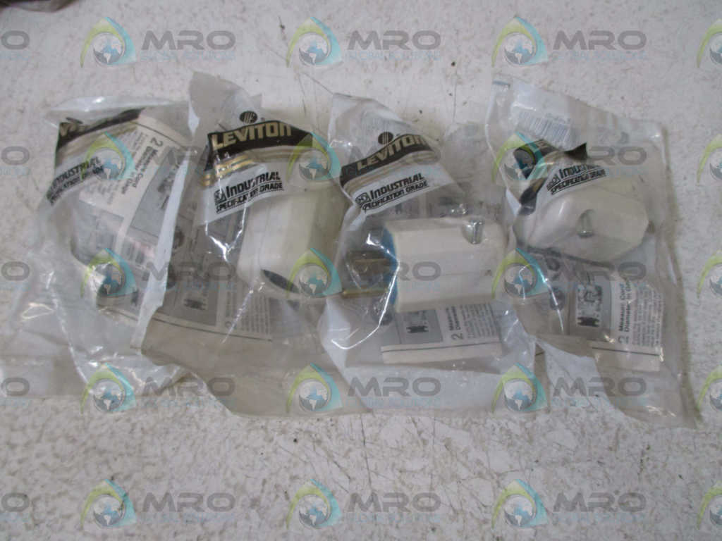 LOT OF 4 LEVITON 5266-N PLUG *NEW IN A FACTORY BAG*