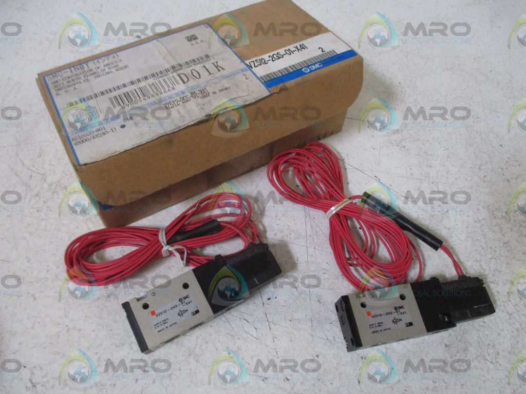 LOT OF 2 SMC VZ512-2GS-01-X41 AIR VALVE *NEW IN BOX*