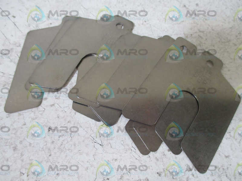 LOT OF 10 PRECISION BRAND 42235  SLOTTED SHIM 2"X2"(GAUGE .015)*NEW IN BOX*