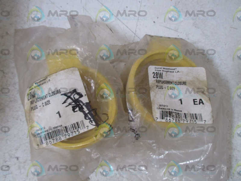 LOT OF 2 DANIEL WOODHEAD 28W REPLACEMENT CLOSURE PLUG *NEW IN A BAG*