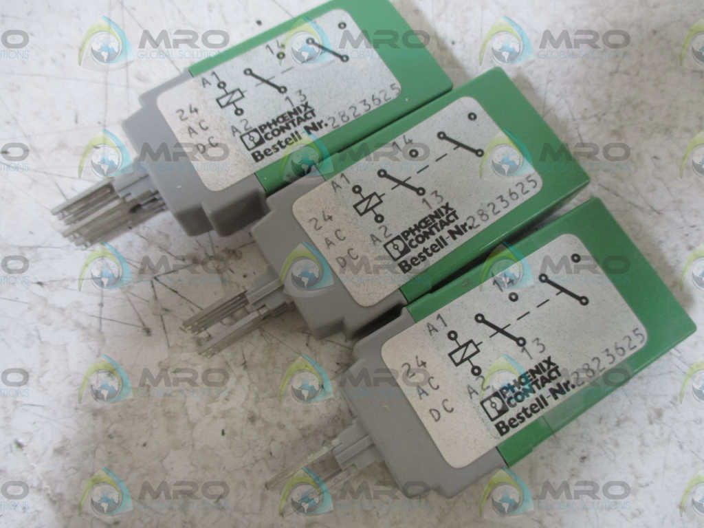LOT OF 3 PHOENIX CONTACT 2823625 RELAY CONNECTOR *NEW NO BOX*