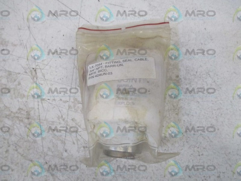INDUSTRIAL MRO 424UN-03 FITTING, SEAL, CABLE * NEW *