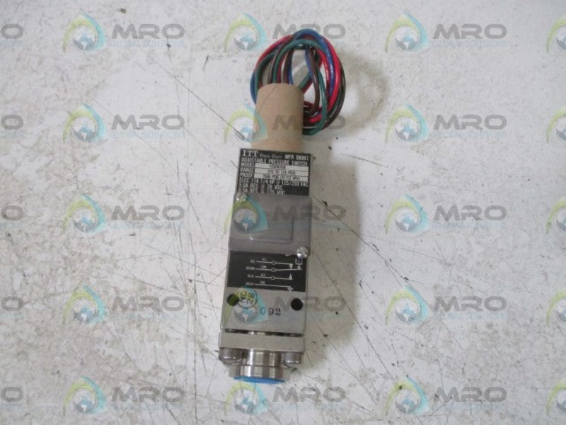 ITT 122P87C6540 ADJUSTABLE PRESSURE SWITCH * NEW NO BOX *