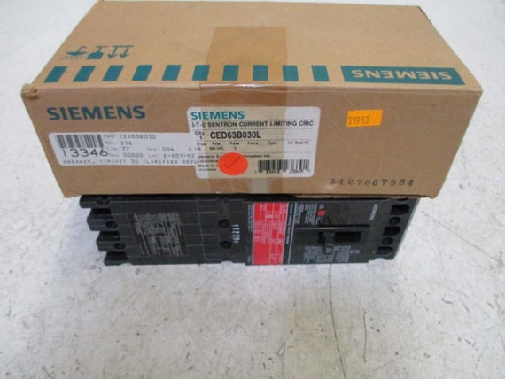 SIEMENS CED63BQ3QL CIRCUIT BREAKER  NSMP