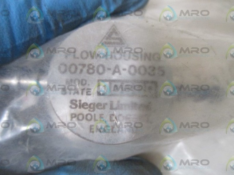 SIEGER LIMITED 00780-A-0035 FLOW HOUSING * NEW IN A BAG *