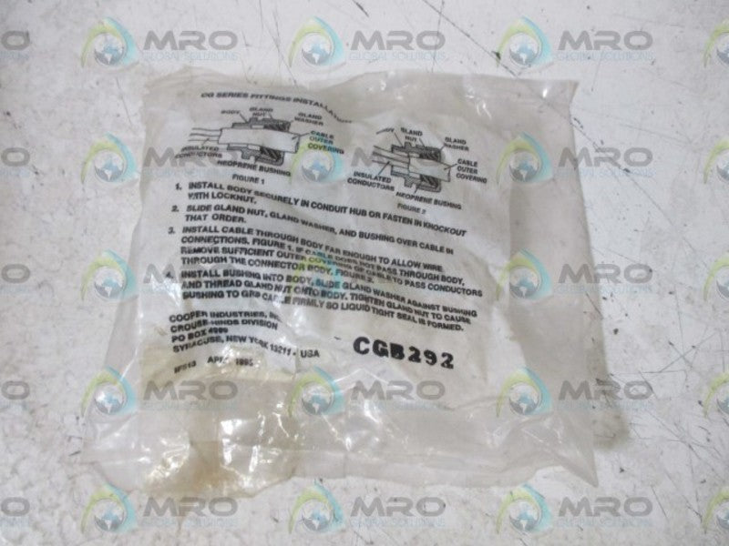 CROUSE-HINDS CGB292 CONNECTOR * NEW IN A FACTORY BAG *