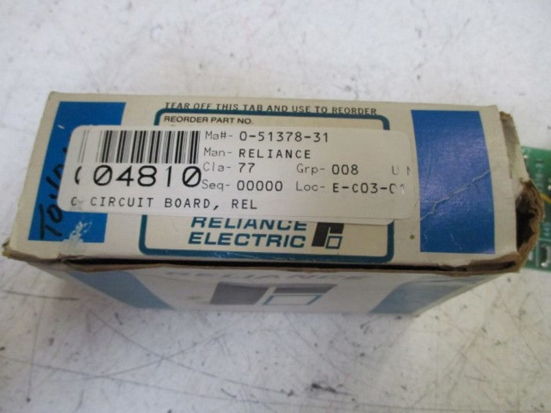 RELIANCE ELECTRIC 0-51378-31 CIRCUIT BOARD  NSMP